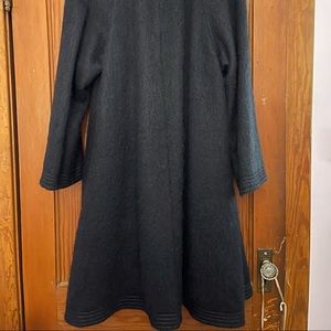 Ladies full length genuine mohair coat.
